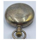 A.W. Co. Waltham Leader Coin Silver Pocket Watch