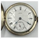 A.W. Co. Waltham Leader Coin Silver Pocket Watch