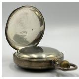 A.W. Co. Waltham Leader Coin Silver Pocket Watch