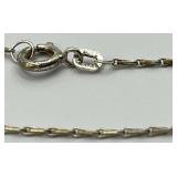 925 Norwegian Solje Necklace with Gold Drop Accents