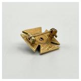 Phi Kappa Sigma Skull and Crossbones Fraternity Pin Badge