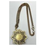 French Legion of Honor Breast Star Pendant Necklace 11.5 in L