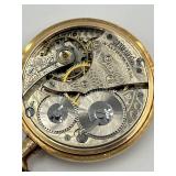 Waltham Gold Tone Pocket Watch