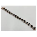 Sterling Silver Black Onyx Tennis Bracelet