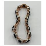 Sterling Silver Black Onyx Tennis Bracelet