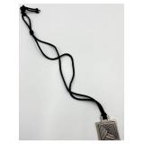 Gastineau Studio Hand Crafted Square Pewter Pendant Necklace
