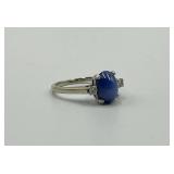 J.B. Hudson 14k Blue Star Sapphire Cabochon Ring