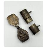 Sterling Chinese Pendant Containers