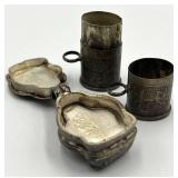 Sterling Chinese Pendant Containers