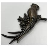 Mexican 925 Silver Bird Brooch