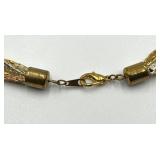 Braided Tri-Tone Necklace