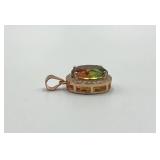 Color Change Diaspore Pendant with Halo Setting