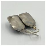 Sterling Silver Black Onyx Dangle Earrings