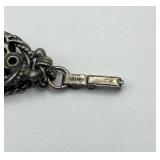 Vintage Kramer Crystal Link Bracelet 7.25 Inch Needs Repair