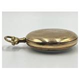 Vintage Waltham Gold Pocket Watch 15 Jewel with Engraved Case