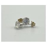 Pair of 14k Diamond Stud Earrings