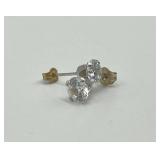 Pair of 14k Diamond Stud Earrings