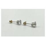 Pair of 14k Diamond Stud Earrings