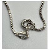 925 Sterling Silver Multi Gemstone Heart Pendant Necklace