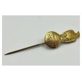 Set of 3 Vintage Stick Pins - 2 John Deere & 1 J.I. Case Threshing Machine Co.