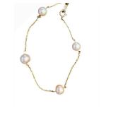 10K Gold Pearl Bracelet - 7 Inches
