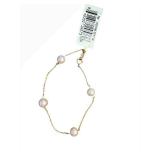 10K Gold Pearl Bracelet - 7 Inches