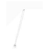 Cat Head Pendant Necklace with Ring Charm - 17-Inch Chain