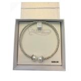 Sparkle Sterling Silver Cultured Freshwater Pearl Bracelet - 7 in, 8.5-9mm