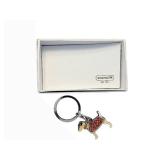 COACH Dachshund Keychain - Red Enamel Coat