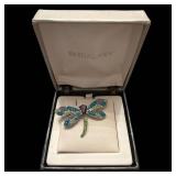 Artistique Dragonfly Pendant Necklace SB4188CYBCKL - Sterling Silver - Swarovski Elements