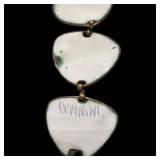 Five Green Heart Bracelet-Shaped Sections