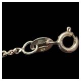 Amber Cabochon Pendant Necklace - Sterling Silver 925 Halo Ring Design