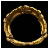 Bracelet - Gold-Tone Engraved Link, 6 Inches