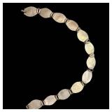 Belt 22-Inch - Vintage Turquoise Oval Stone Gold-Tone Links