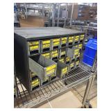 Set of 2 Vintage Metal Parts Drawer Cabinets with 40 Drawers Each