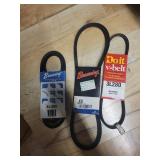 Collection of Assorted V-Belts Including Thermoid, Browning, and Hoit Brands