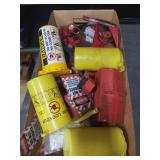 Large Lot of Electrical Lockout Tagout Devices with Tags and Padlock