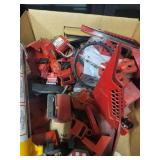 Large Lot of Electrical Lockout Tagout Devices with Tags and Padlock