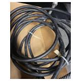 Lot of 3 Industrial Power Outlet Boxes with Cables and Plugs