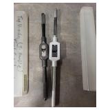 Tap and Die Tool Lot with Greenfield Tap Wrench, National Die Stock, Assorted Dies