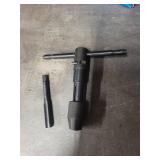 Tap and Die Tool Lot with Greenfield Tap Wrench, National Die Stock, Assorted Dies