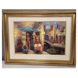 Viktor Shvaiko Limited Edition Framed Giclee Una Tavola Per Due