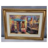 Viktor Shvaiko Limited Edition Framed Giclee Una Tavola Per Due