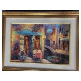 Viktor Shvaiko Limited Edition Framed Giclee Una Tavola Per Due