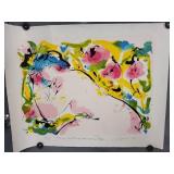 1991 Signed Limited Edition Nude Art Print by Nic Jonk