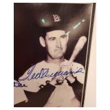 Framed Joe DiMaggio, Mickey Mantle, Ted Williams Photo 45/333 *COA not guaranteed*