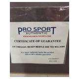 Framed Joe DiMaggio, Mickey Mantle, Ted Williams Photo 45/333 *COA not guaranteed*