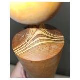 Vintage Wooden Rolling Pin with Unique Grain Pattern