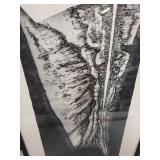 Framed James Guitet Signed Lithograph 6/60 (1964) with Conservation Glass