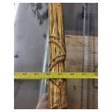 Ornate Gold Gilt Wood Wall Mirror with Decorative Frame, 47x36 Inches